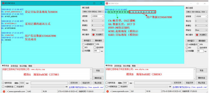 6  LoRa MESH數傳電臺基礎通訊功能