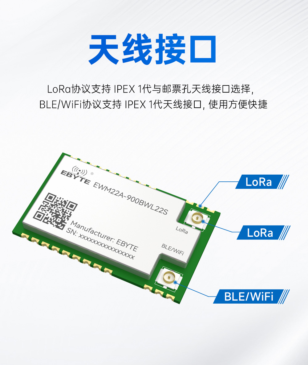 900頻段藍(lán)牙、WiFi、LoRa多合一無線模塊 (12)