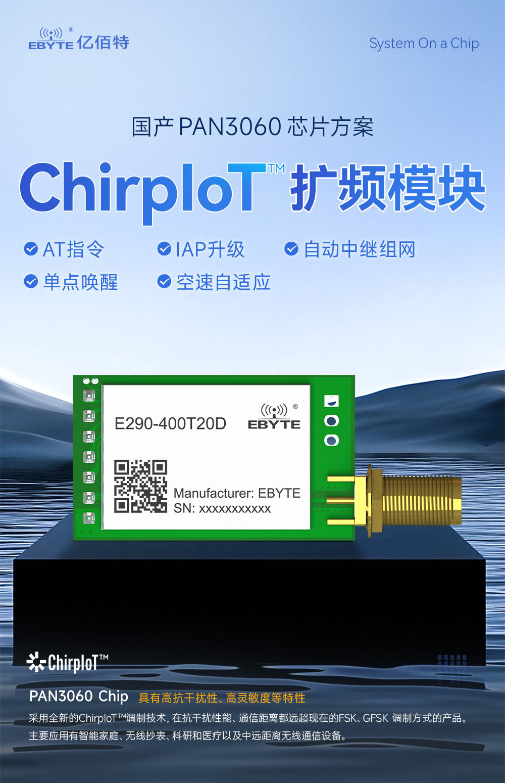 E290-400T20D 國(guó)產(chǎn)LoRa模塊詳情簡(jiǎn)介 (1)