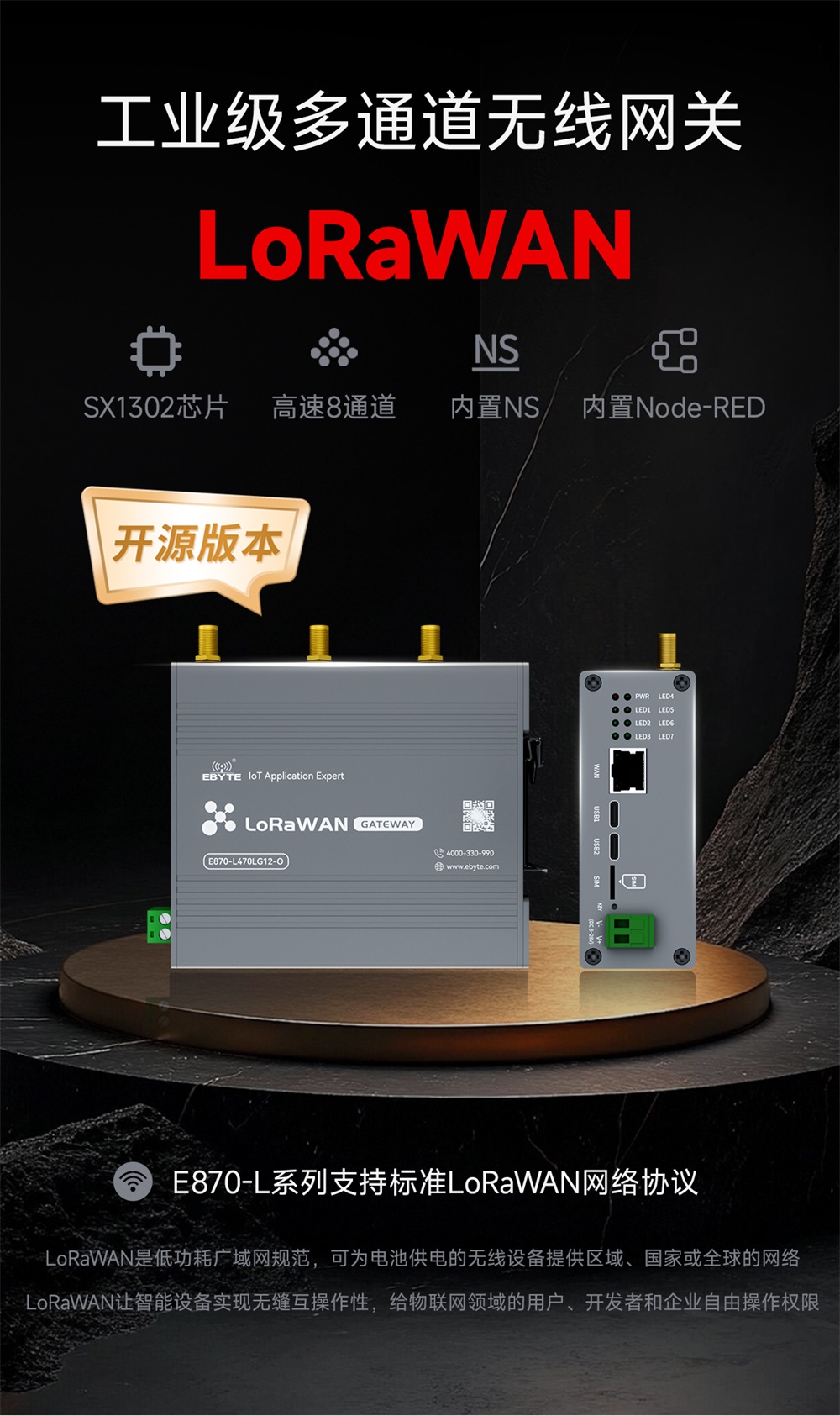 E870-LxxxLG12-O 系列l(wèi)orawan網(wǎng)關(guān) (2)