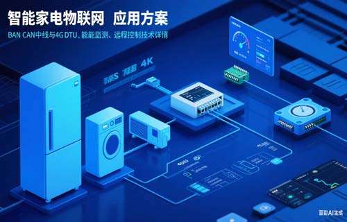 基于CAN模組和4G DTU的智能家電遠(yuǎn)程監(jiān)測(cè)控制方案詳解