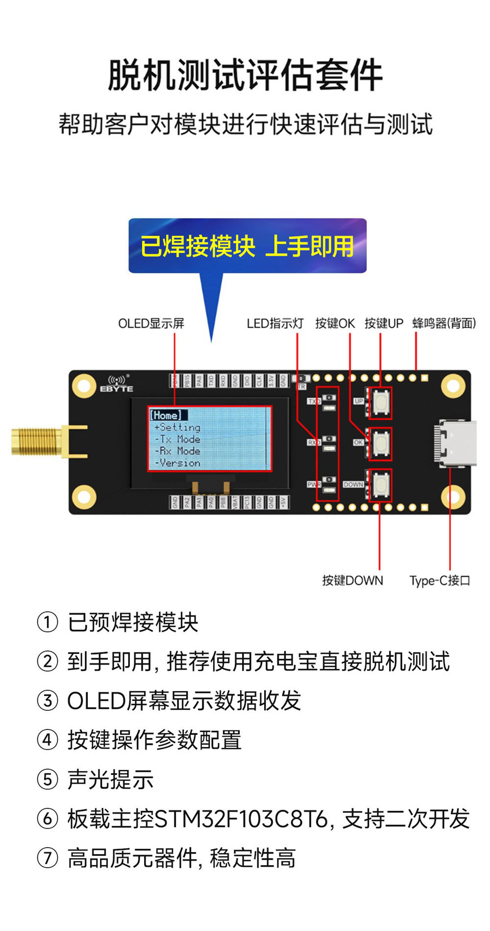 E290-400M20S(3068) 國產(chǎn)PAN3060方案LoRa模塊